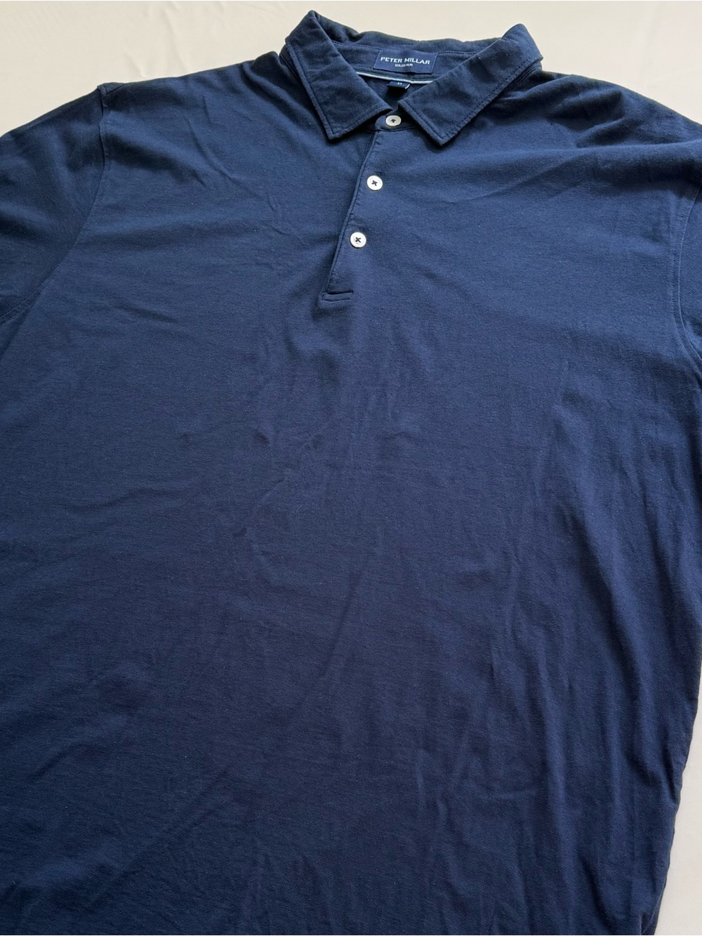 Men’s Peter Millar Collection Premium Golf Polo in Navy - Size XL